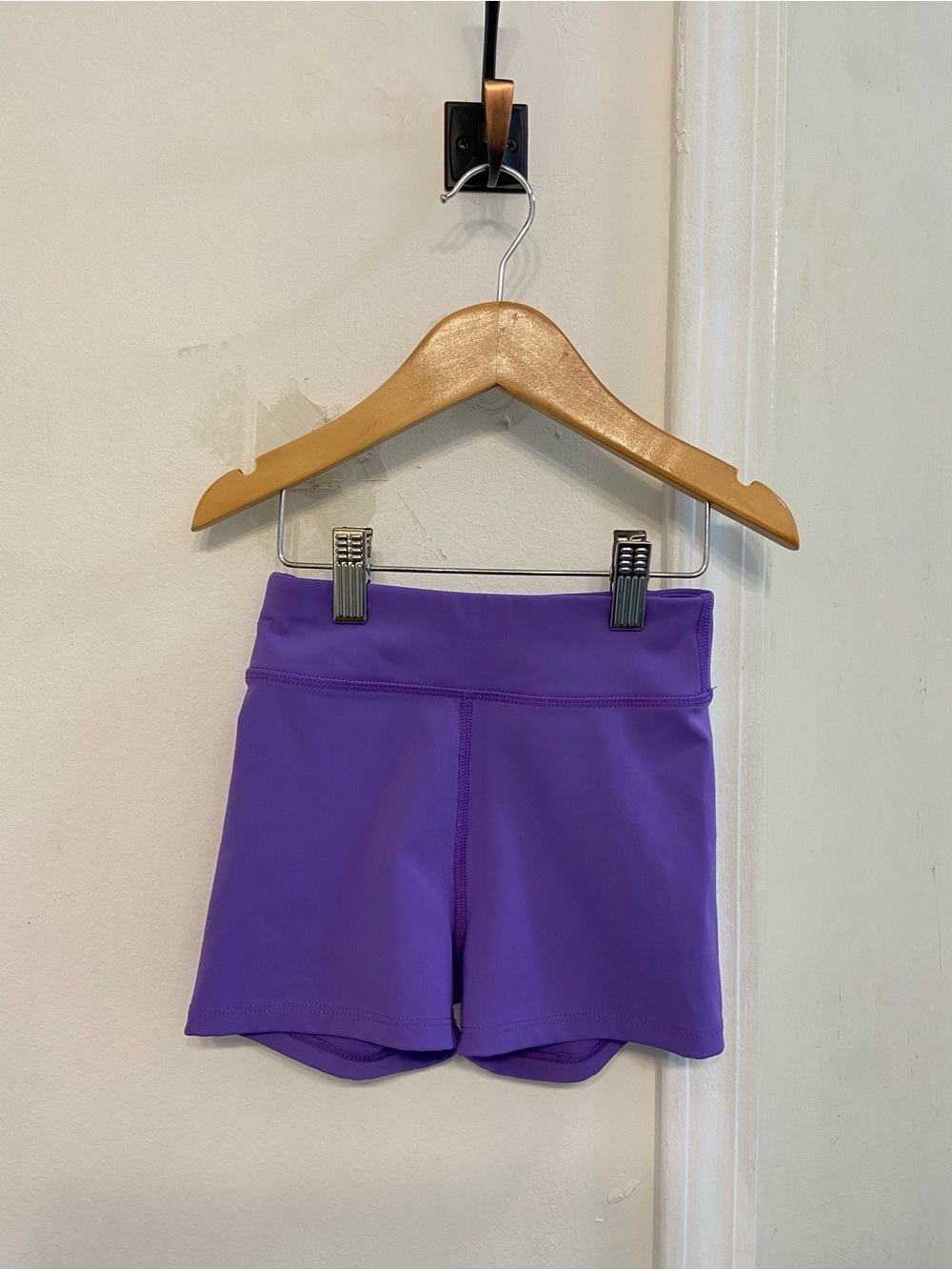Danz N Motion Girls High-Rise Purple Bike Shorts